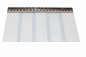 Preview: PVC Industrievorhang vormontiert Breite 1,25 m transparent 300 x 3 mm